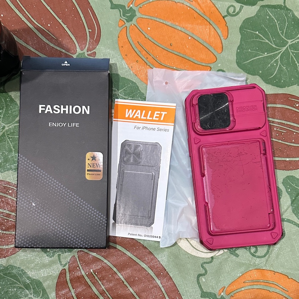 Pink Wallet Case for iPhone 14 pro Max